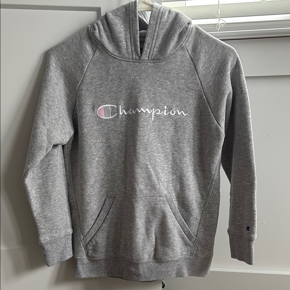 Champion Heather Gray Pullover Hoodie